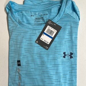 Under Armour Blue Short Sleeve Tee Moisture-Wicking